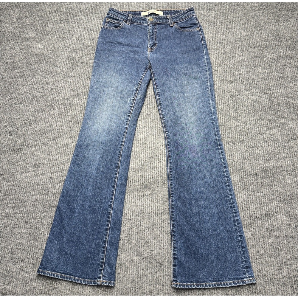 Gap Flare Jeans Womens 14 Blue Medium Wash Mid Rise Stretch 5 Pocket Denim